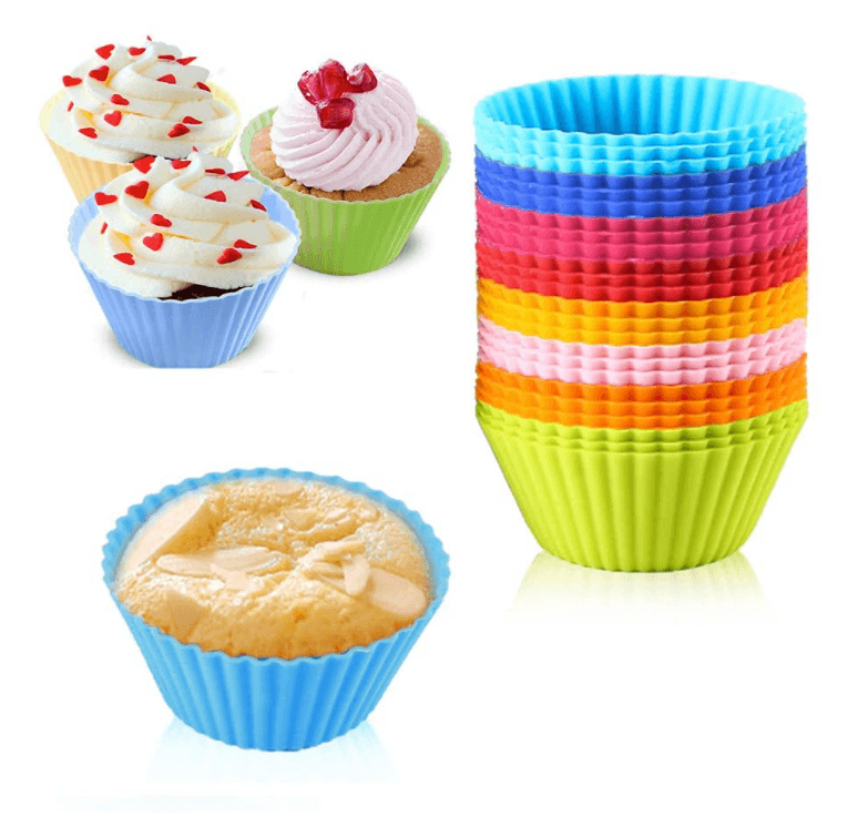 Reusable Colorful Cups Muffin and Cupcake Baking Cup Silicone Cake Mold