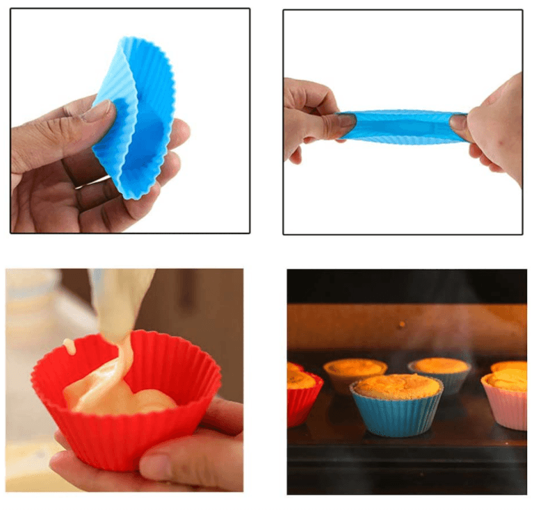 Reusable Colorful Cups Muffin and Cupcake Baking Cup Silicone Cake Mold thumbnail 3