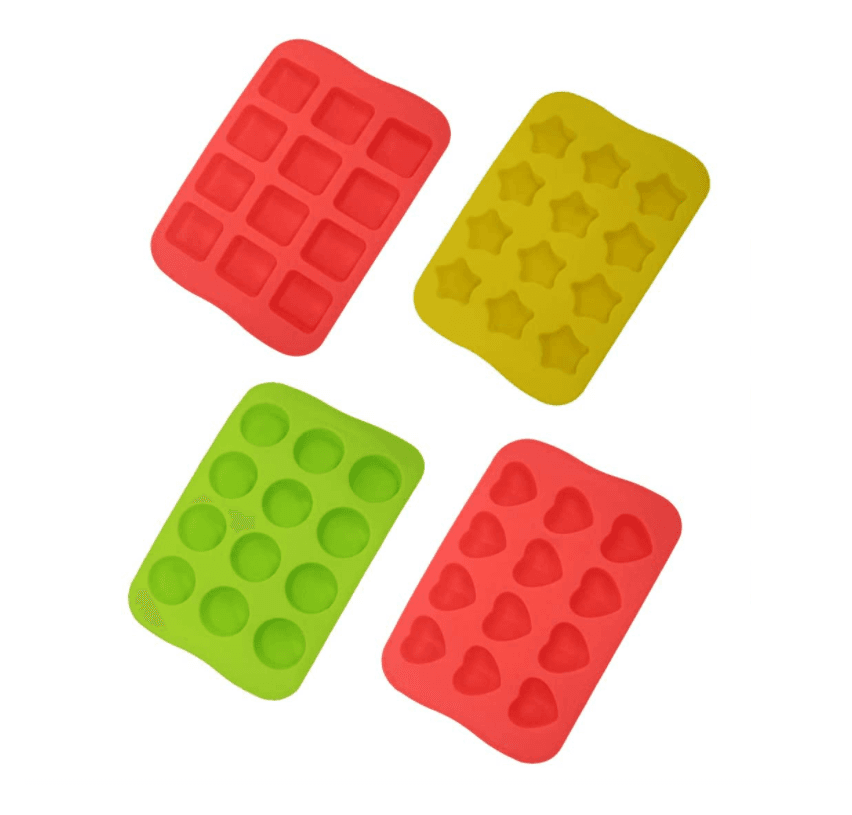 Nonstick Chocolate Gummy Hearts Stars Shells Baking Cake Silicone Candy  Mold Tray  thumbnail 3