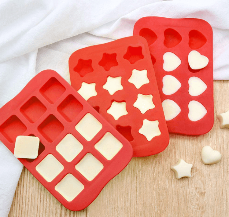 Nonstick Chocolate Gummy Hearts Stars Shells Baking Cake Silicone Candy  Mold Tray  thumbnail 4
