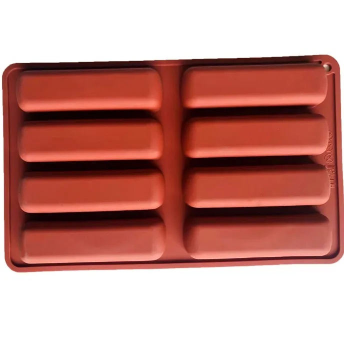 8-Cavity Tiramisu Finger Cookie Mold Food-Grade Silicone Home Use Baking Tool  thumbnail 2