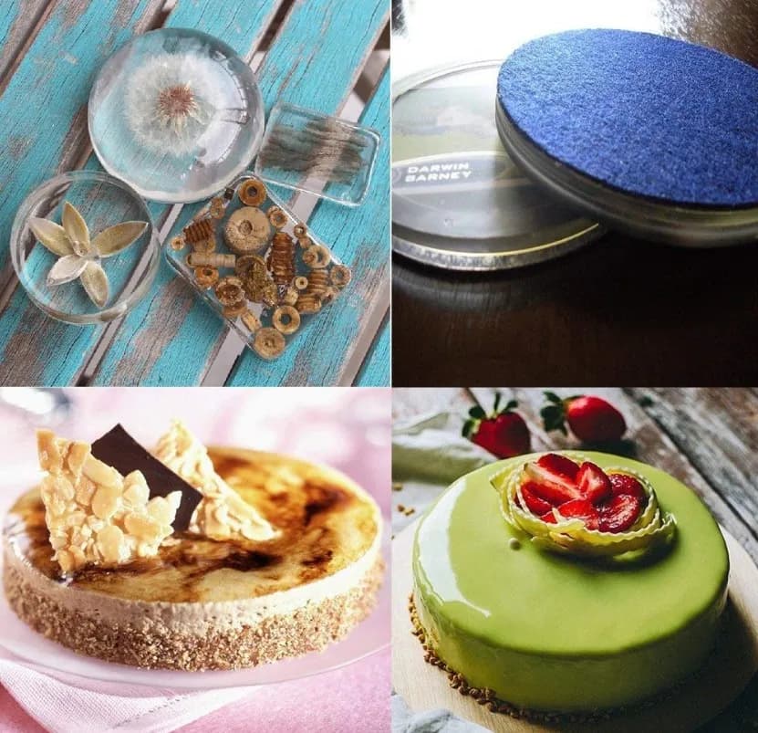 Large Cake Molds Silicone Round Disc Resin Mold  thumbnail 5
