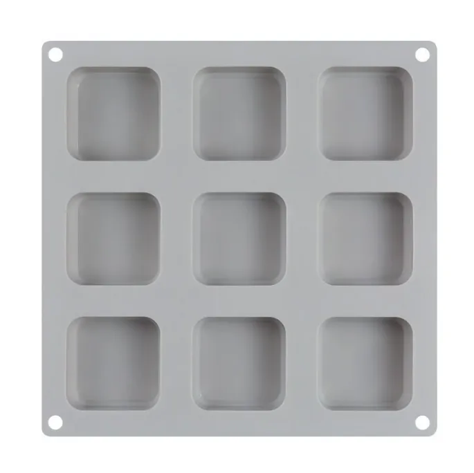 9-Cavity Square  DIY Handmade Silicone Soap Mold thumbnail 2