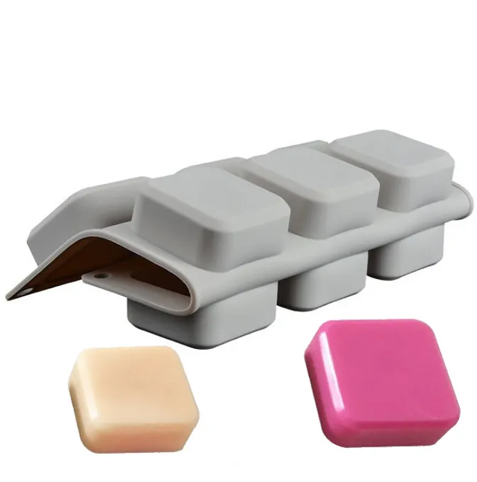 9-Cavity Square  DIY Handmade Silicone Soap Mold thumbnail 3