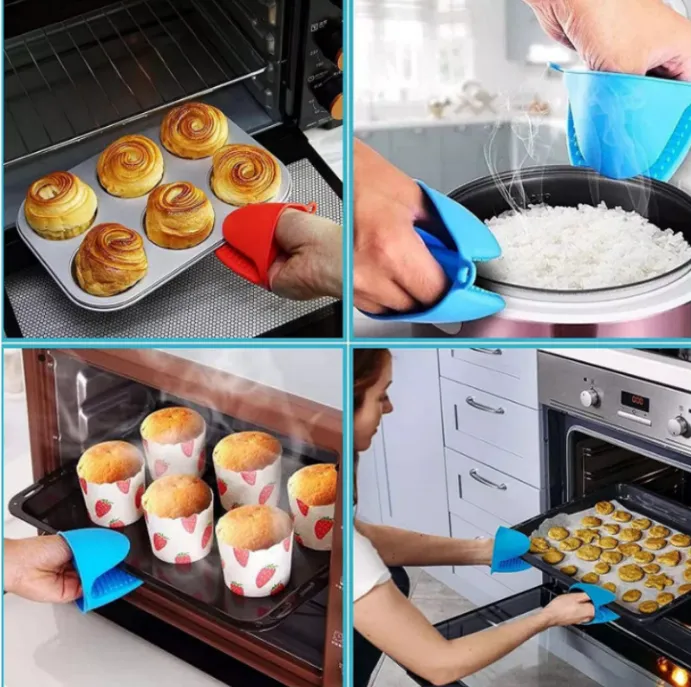Silicone Oven Microwave Hand Clips Non-slip Gloves  thumbnail 4