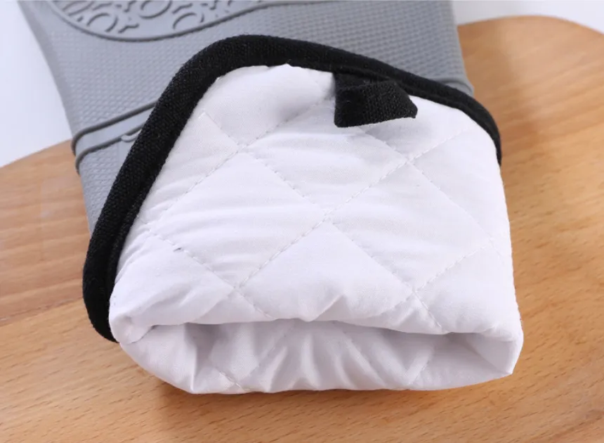 Waterproof Silicone Baking Mitts - Heat Resistant Cooking Gloves thumbnail 3