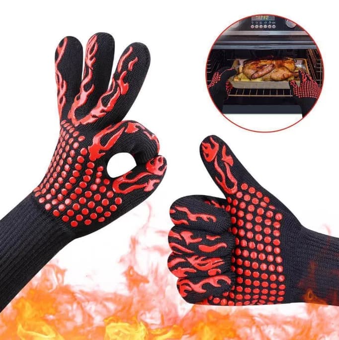 Customized Oven Mitt and Silicone Kitchen Oven Gloves thumbnail 2