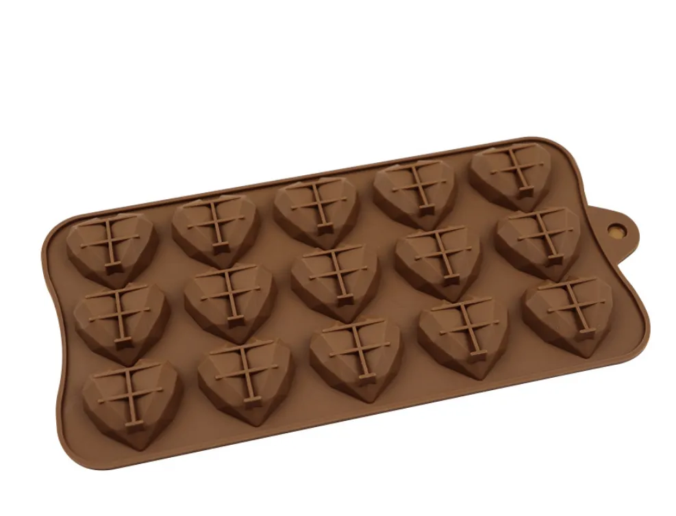 Non-Stick Heart Shaped Silicone Cake Soap Candle Mold Baking Tools DIY Handmade Candy Chocolate Molds thumbnail 4