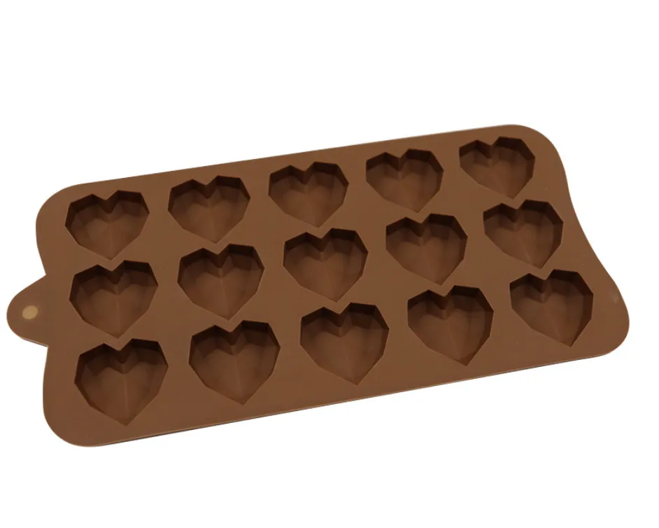 Non-Stick Heart Shaped Silicone Cake Soap Candle Mold Baking Tools DIY Handmade Candy Chocolate Molds thumbnail 5