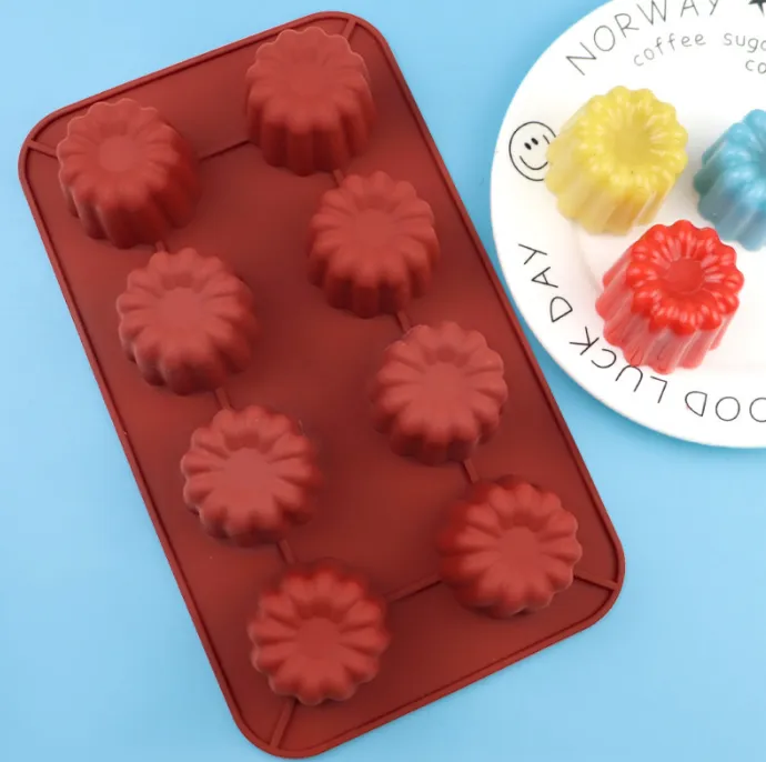 Eco-Friendly Food Grade Silicone Mousse Baking Mold Tray 