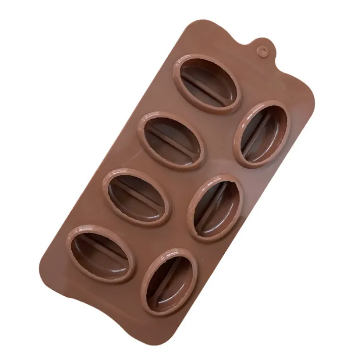 7 Cavity Coffee Bean Silicone Chocolate Mold Plump Lips Baking Cake Decorating Mould  thumbnail 4