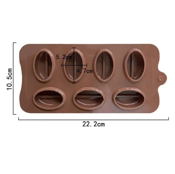 7 Cavity Coffee Bean Silicone Chocolate Mold Plump Lips Baking Cake Decorating Mould  thumbnail 5