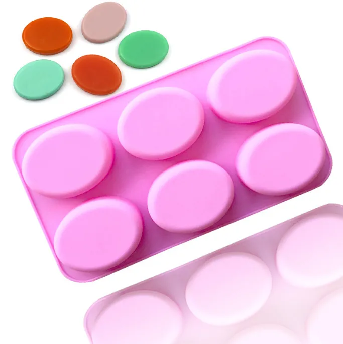 Reusable Silicone Soap Mold for DIY Chocolate and Candle Cake Tools - Image 1